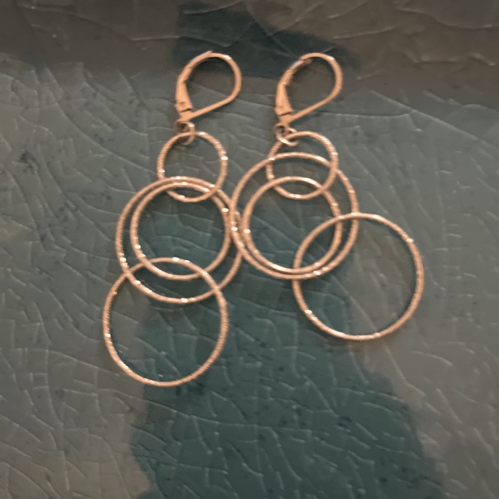 Silver loops earrings